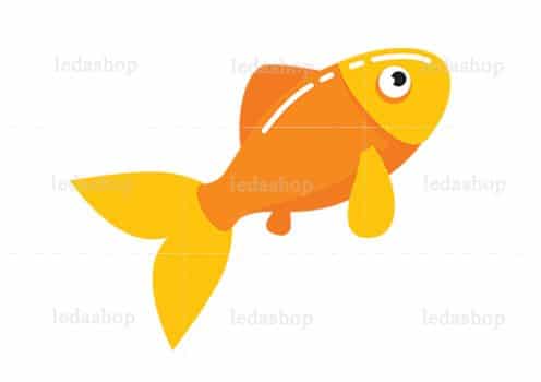 وکتور ماهی قرمز عید لایه باز