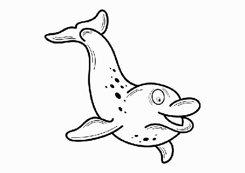 وکتور دلفین لایه باز